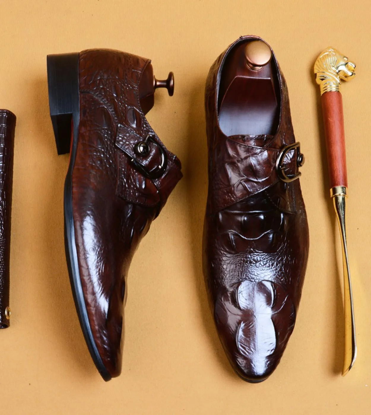 2023 estate mens formale scarpe in vera pelle fatti a mano oxford per uomo classico abito in coccodrillo fibbia mocassini da spo