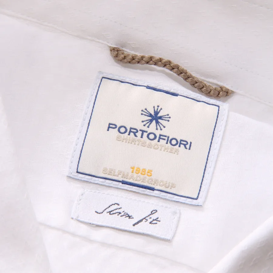 9597AQ camicia uomo PORTOFIORI SLIM man shirt white