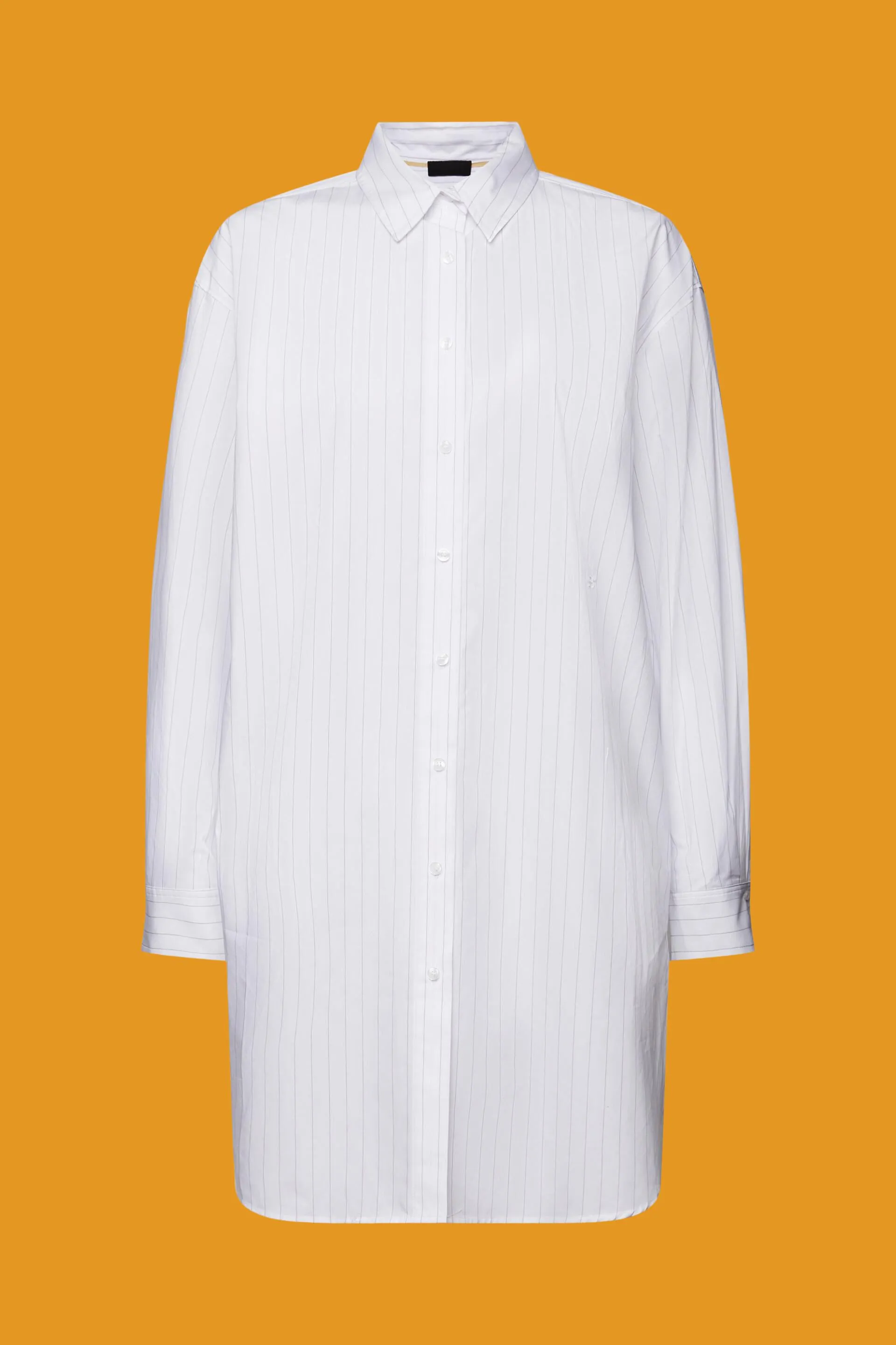 Abito camicia con righe gessate, 100 % cotone