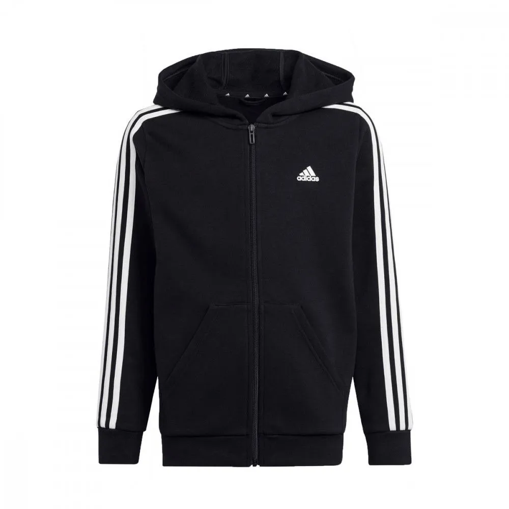 ADIDAS FELPA FULL ZIP CON CAPPUCCIO 3 STRIPES BAMBINO