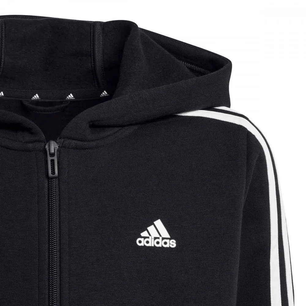 ADIDAS FELPA FULL ZIP CON CAPPUCCIO 3 STRIPES BAMBINO