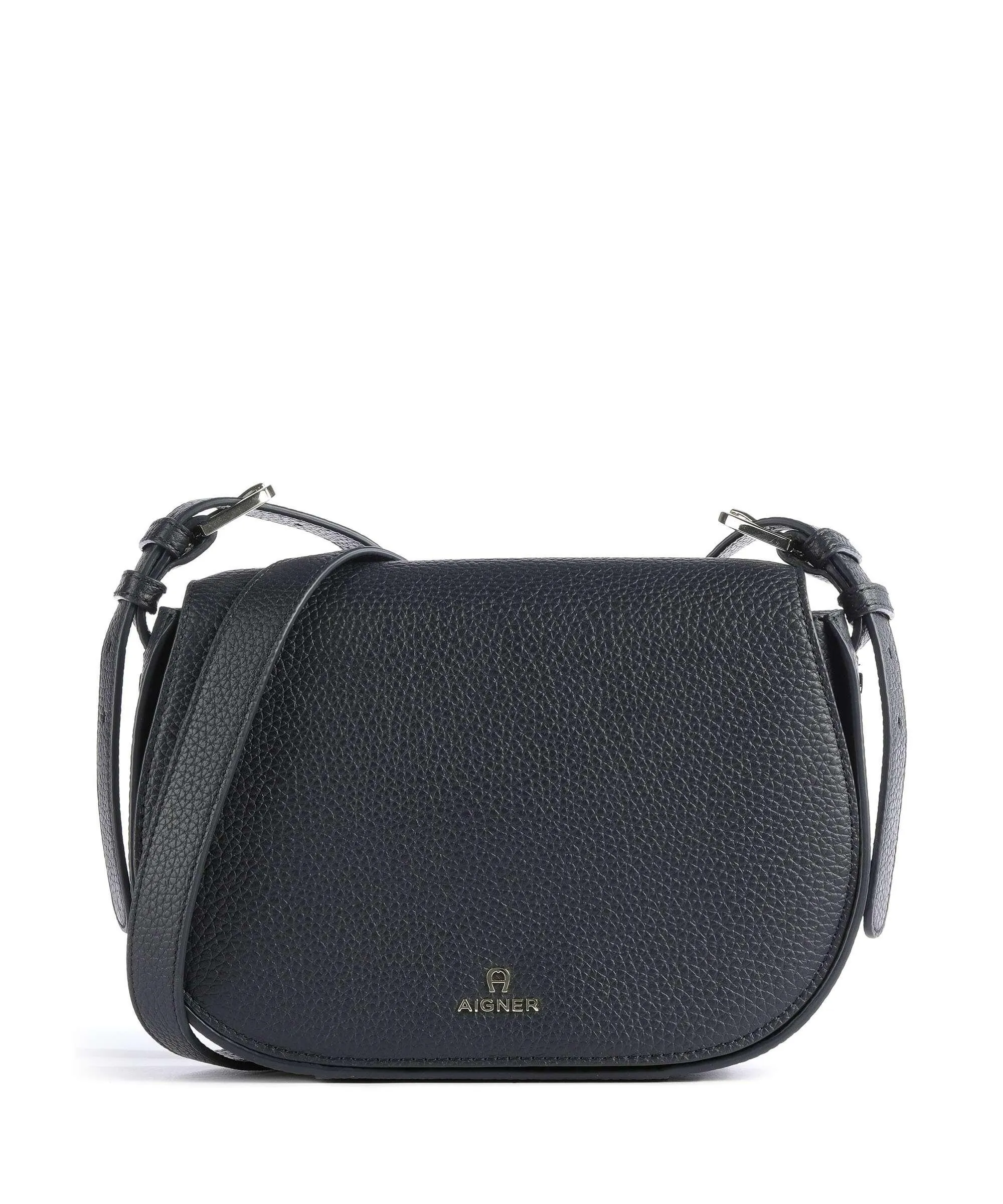  Aigner Ivy M Borsa a tracolla pelle di vacchetta grana navy  