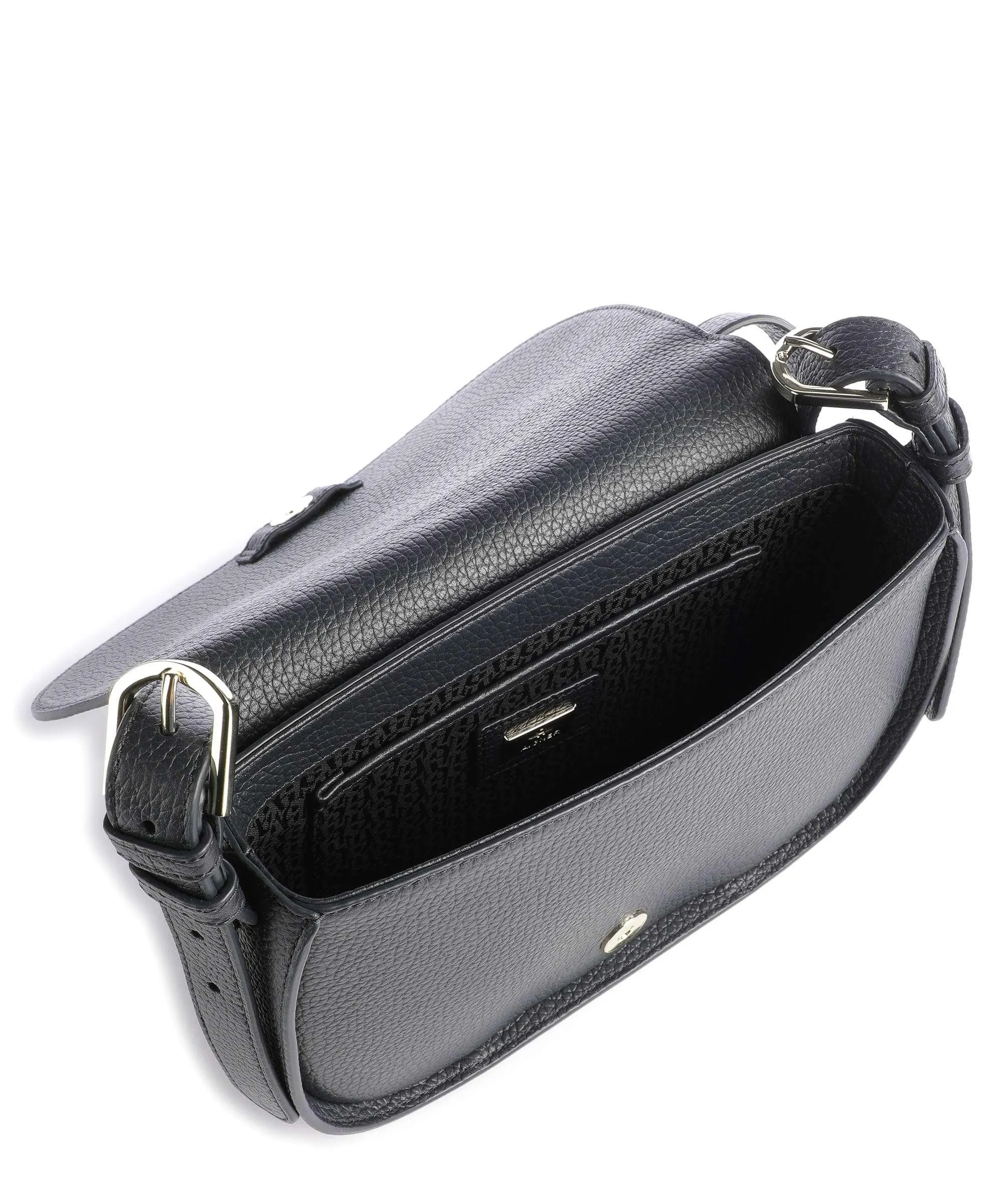  Aigner Ivy M Borsa a tracolla pelle di vacchetta grana navy  
