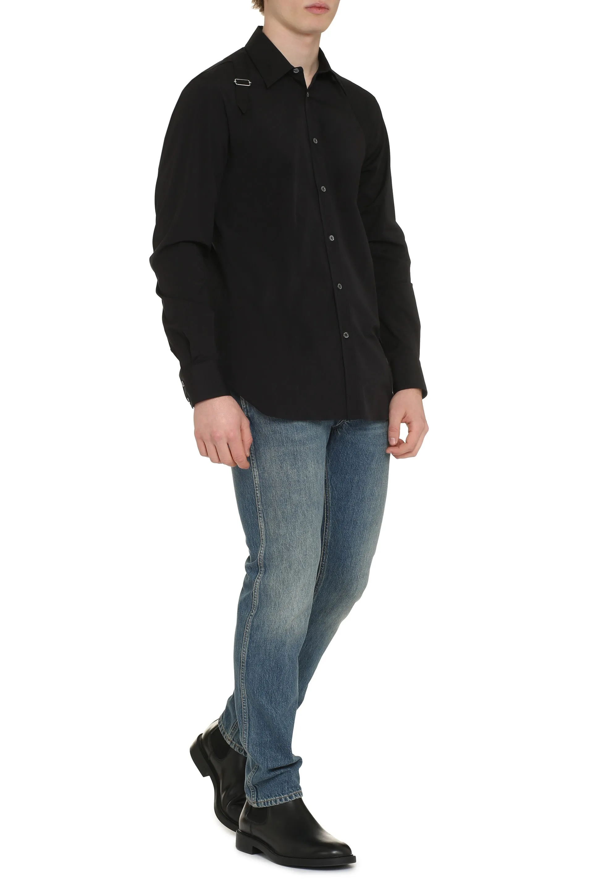 Alexander McQueen Camicia in popeline di cotone