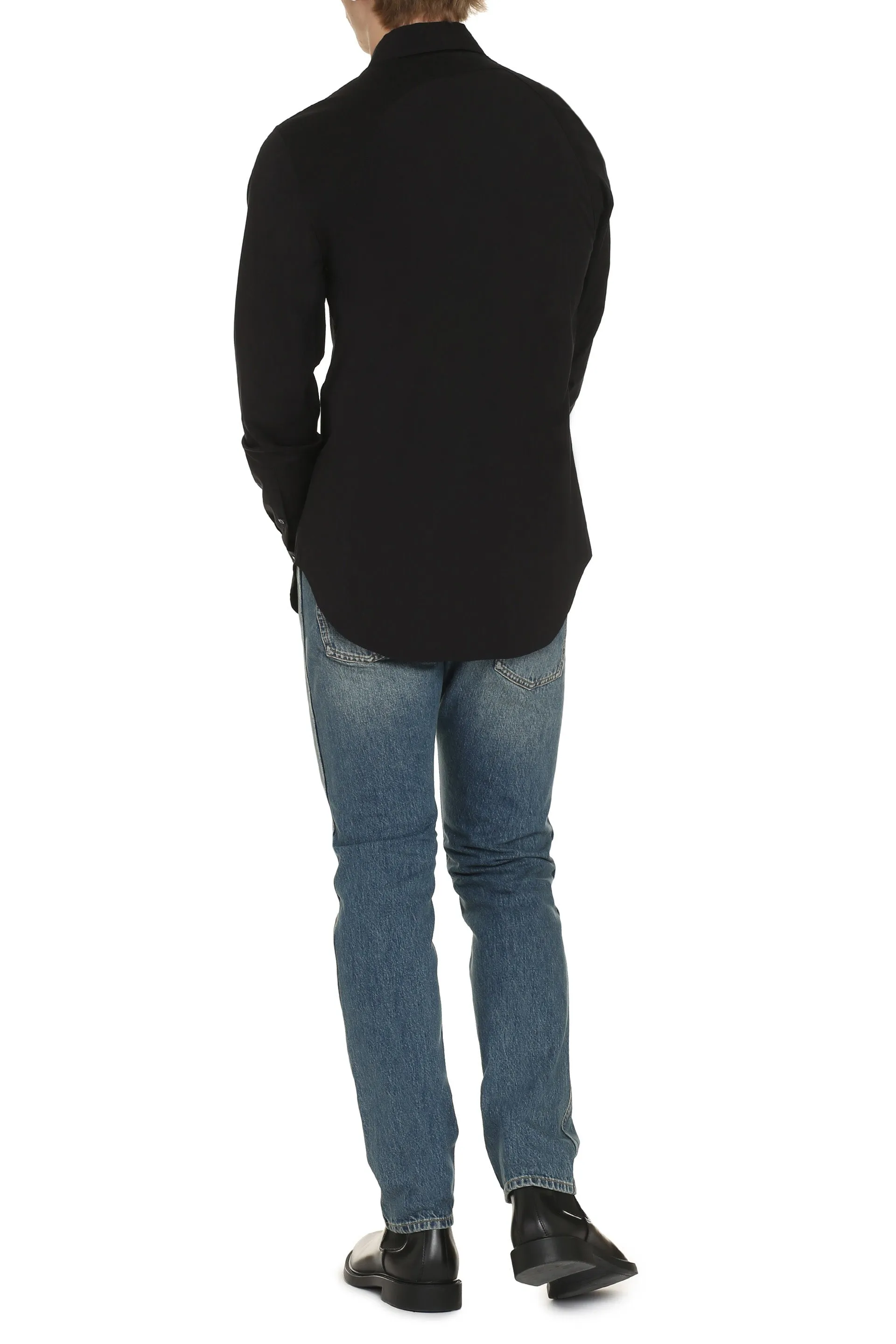 Alexander McQueen Camicia in popeline di cotone