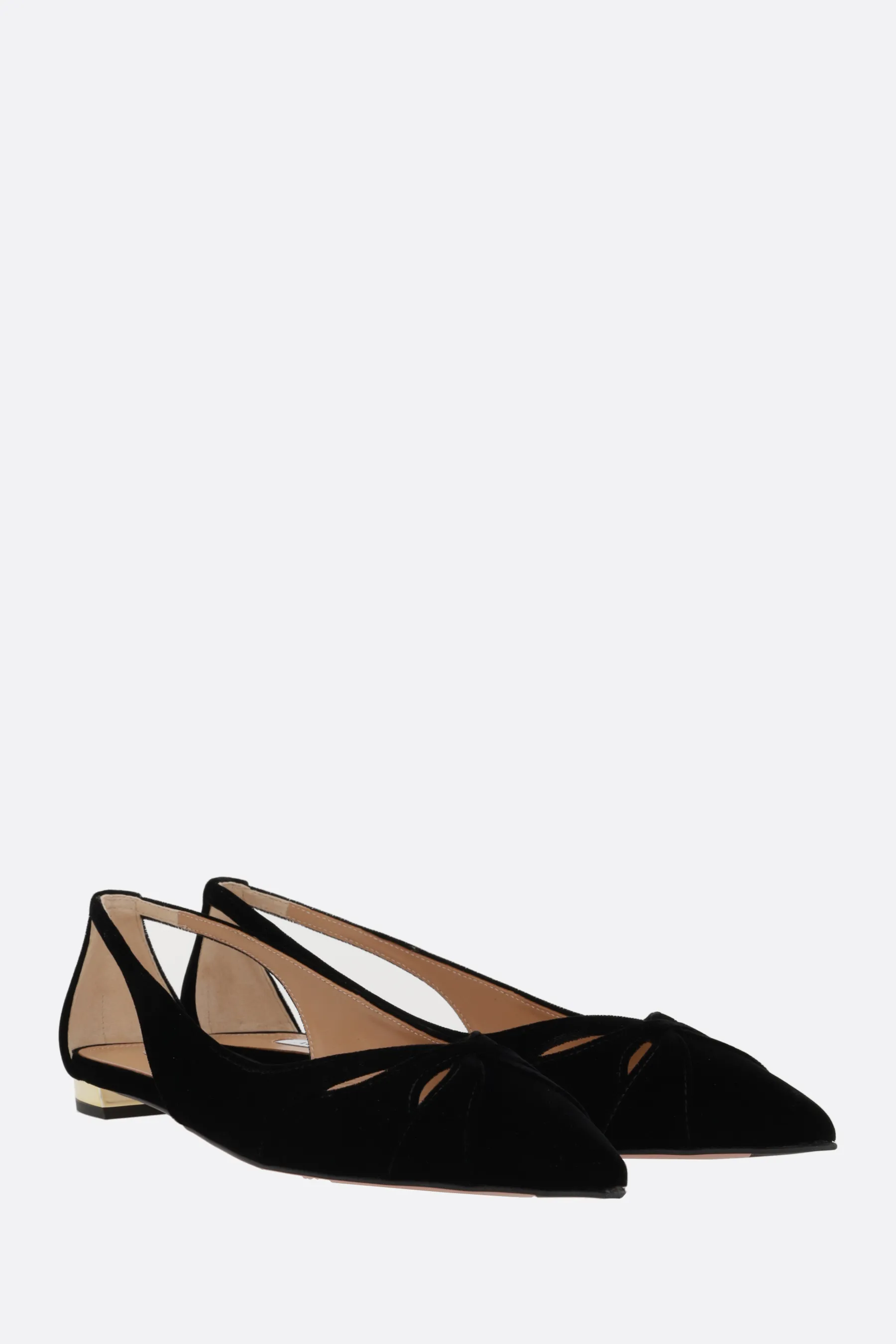  AQUAZZURA ballerina Moves in velluto 
