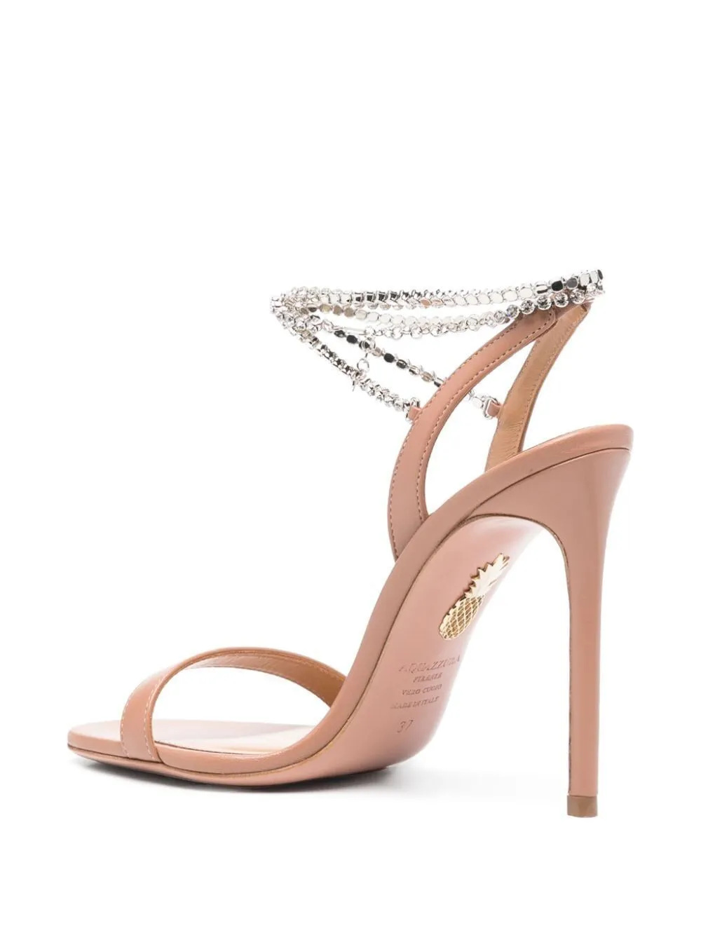 AQUAZZURA CARELESS WHISPER SANDAL 105