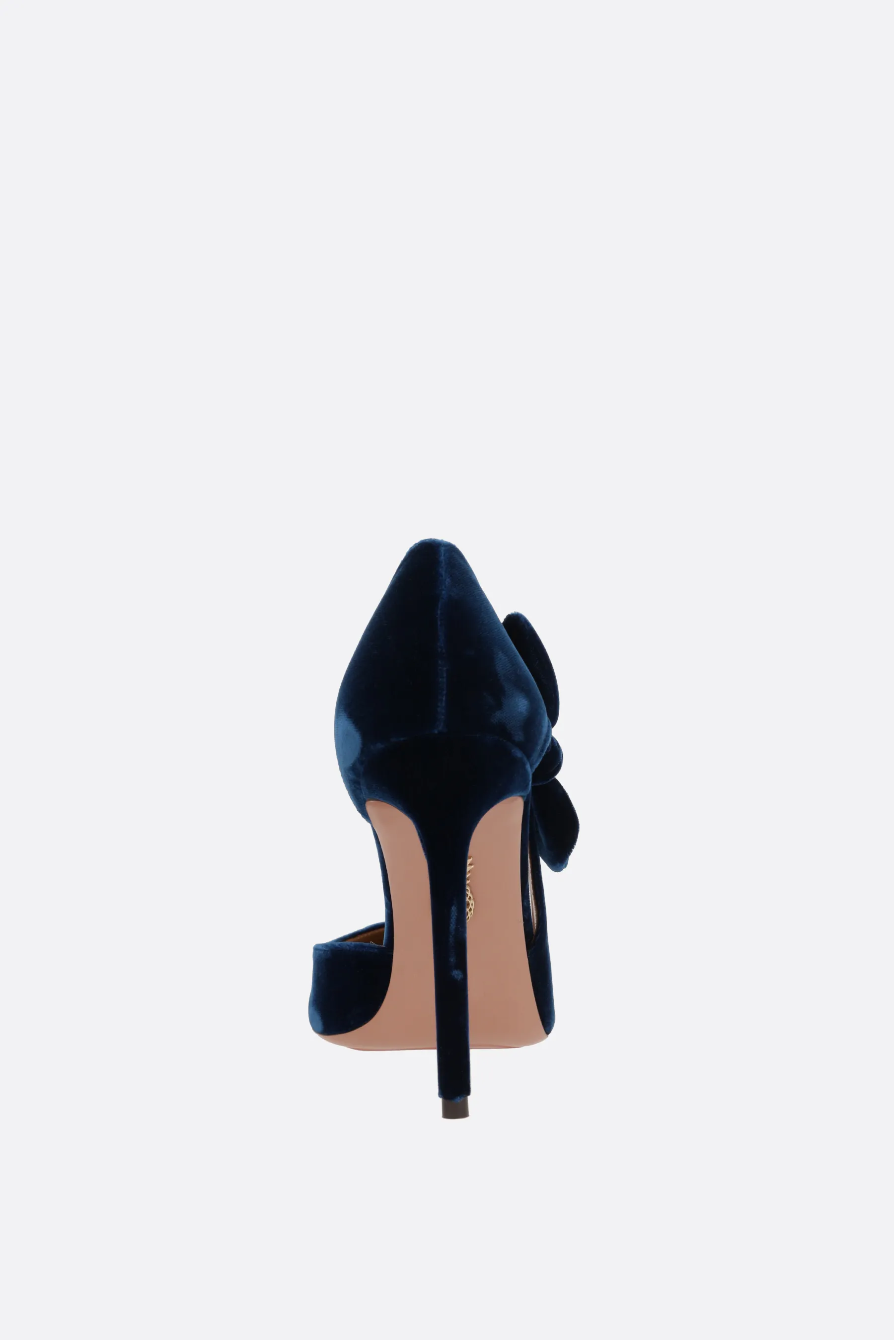  AQUAZZURA décolleté Very Bow Tie in velluto 