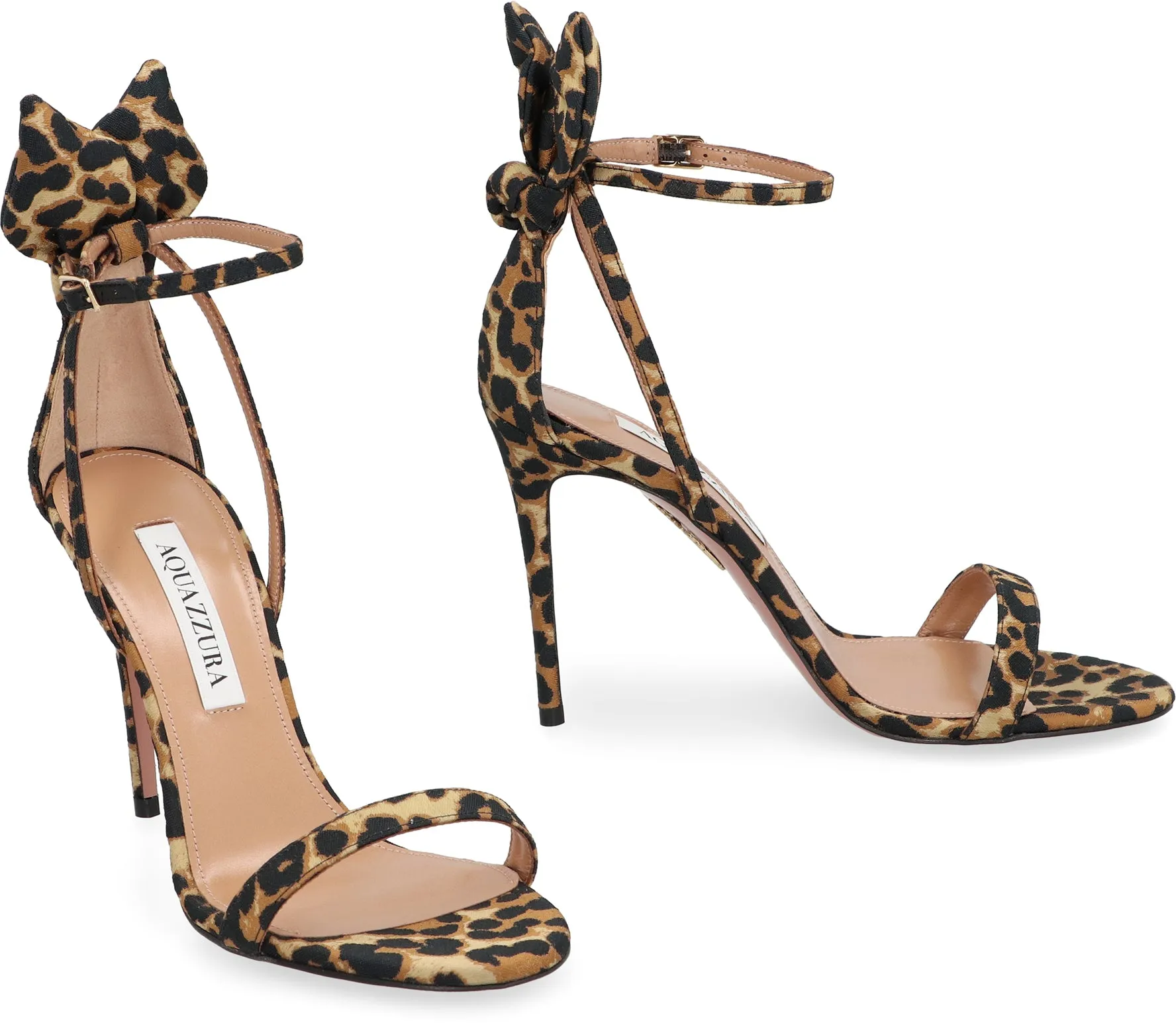 Aquazzura Sandali Bow Tie in raso