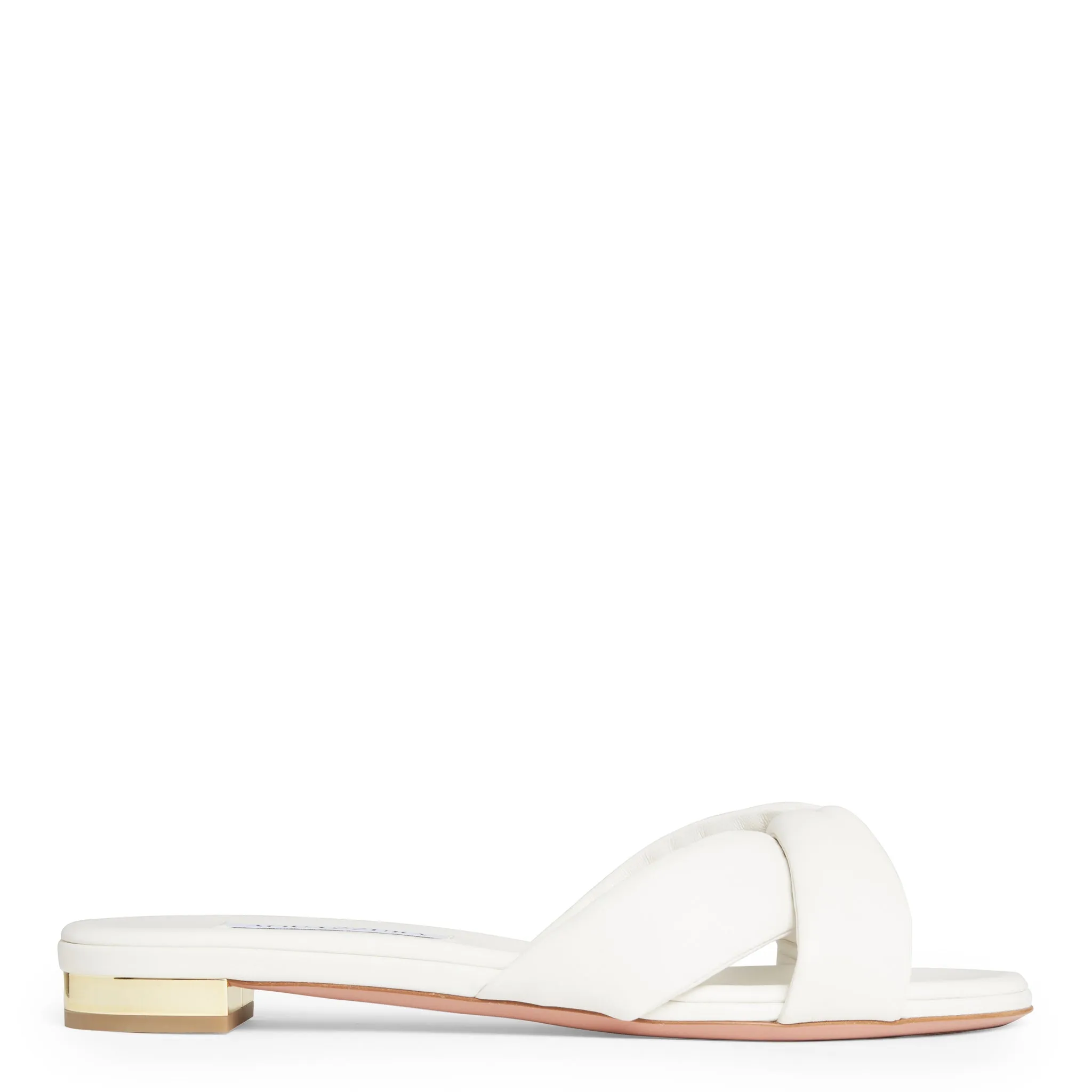 AQUAZZURA  Sandali in pelle bianchi