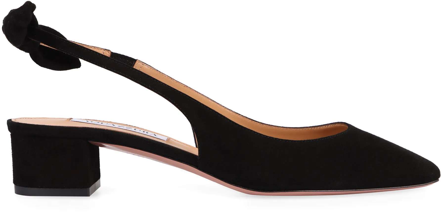 Aquazzura Slingback Very Bow Tie in pelle