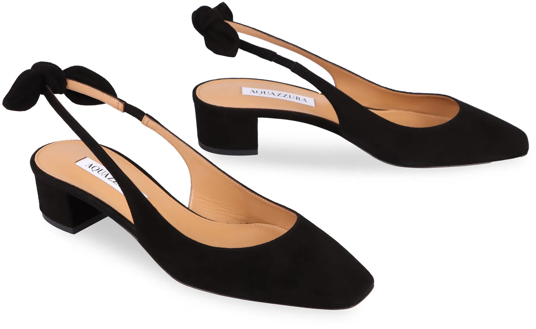 Aquazzura Slingback Very Bow Tie in pelle