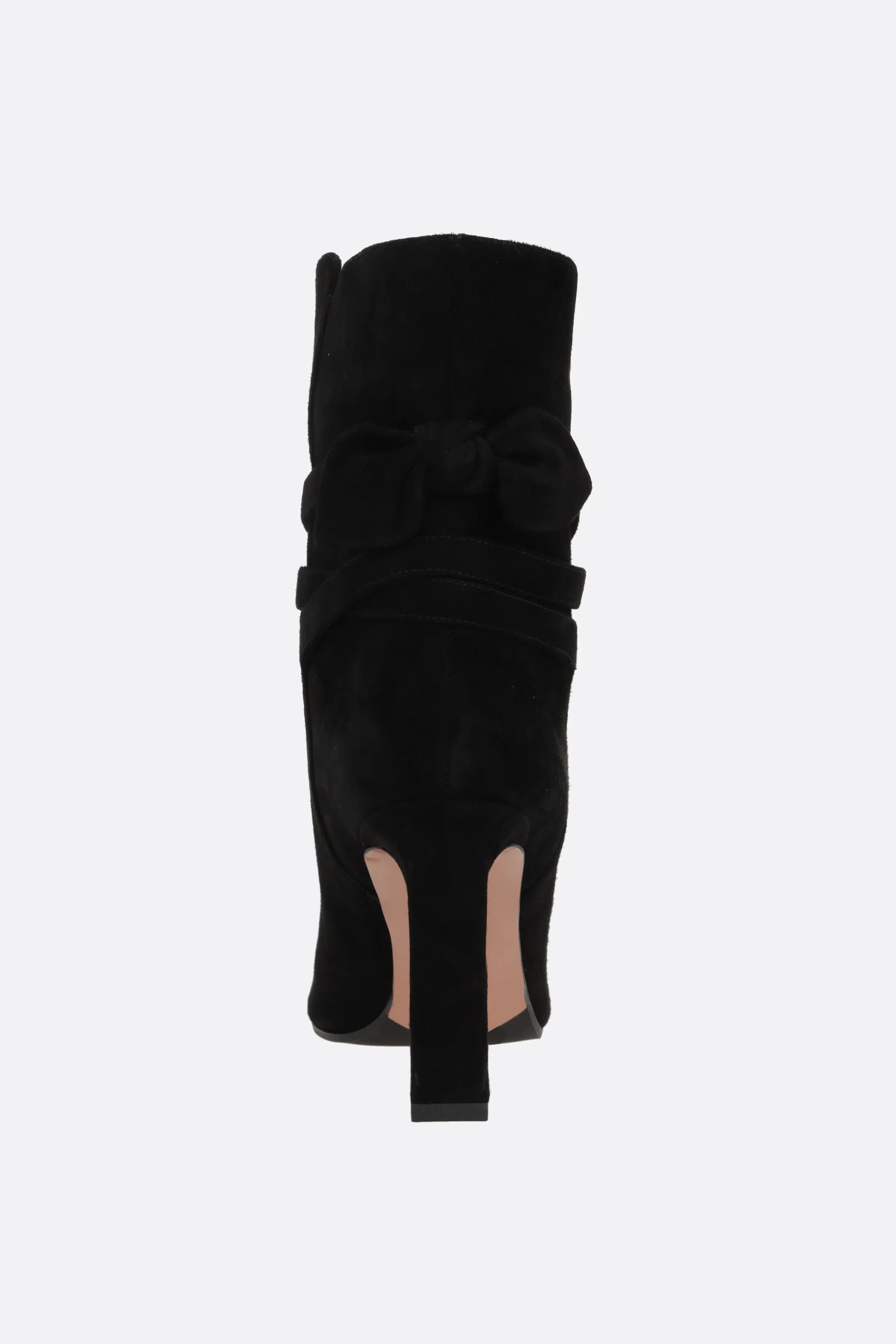  AQUAZZURA stivaletto Very Bow Tie in suede 