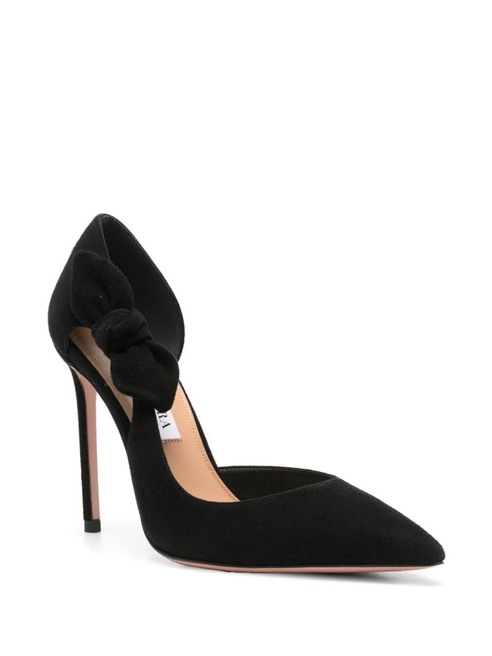 AQUAZZURA VERY BOW TIE PUMP 105