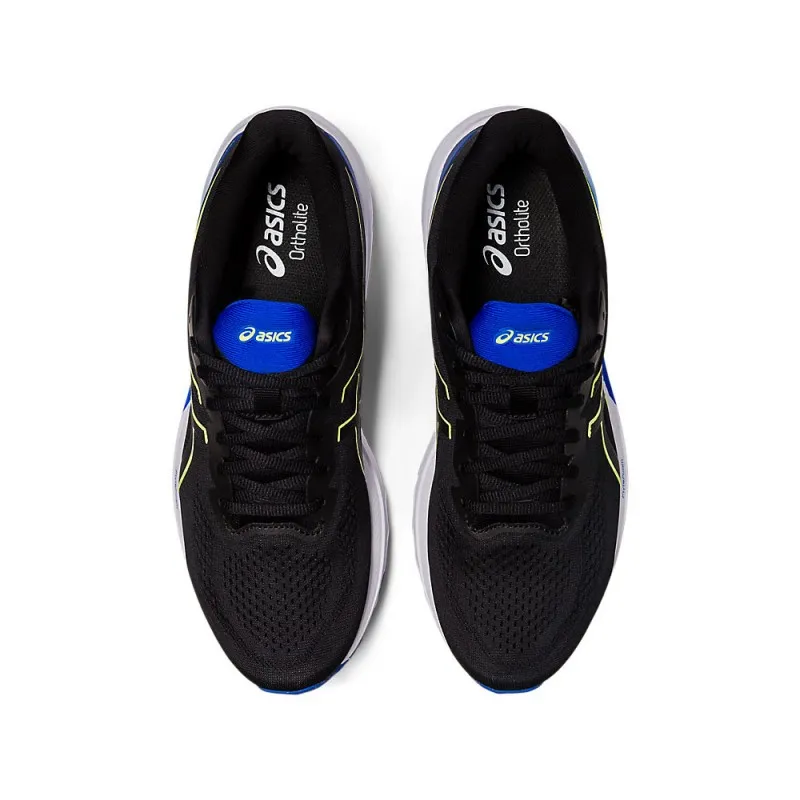 Asics Gt-1000 12 Nero Blu Giallo - Scarpe Running Uomo