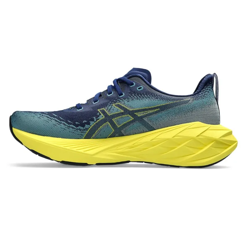 Asics Novablast 4 Blu Verde Giallo - Scarpe Running Uomo