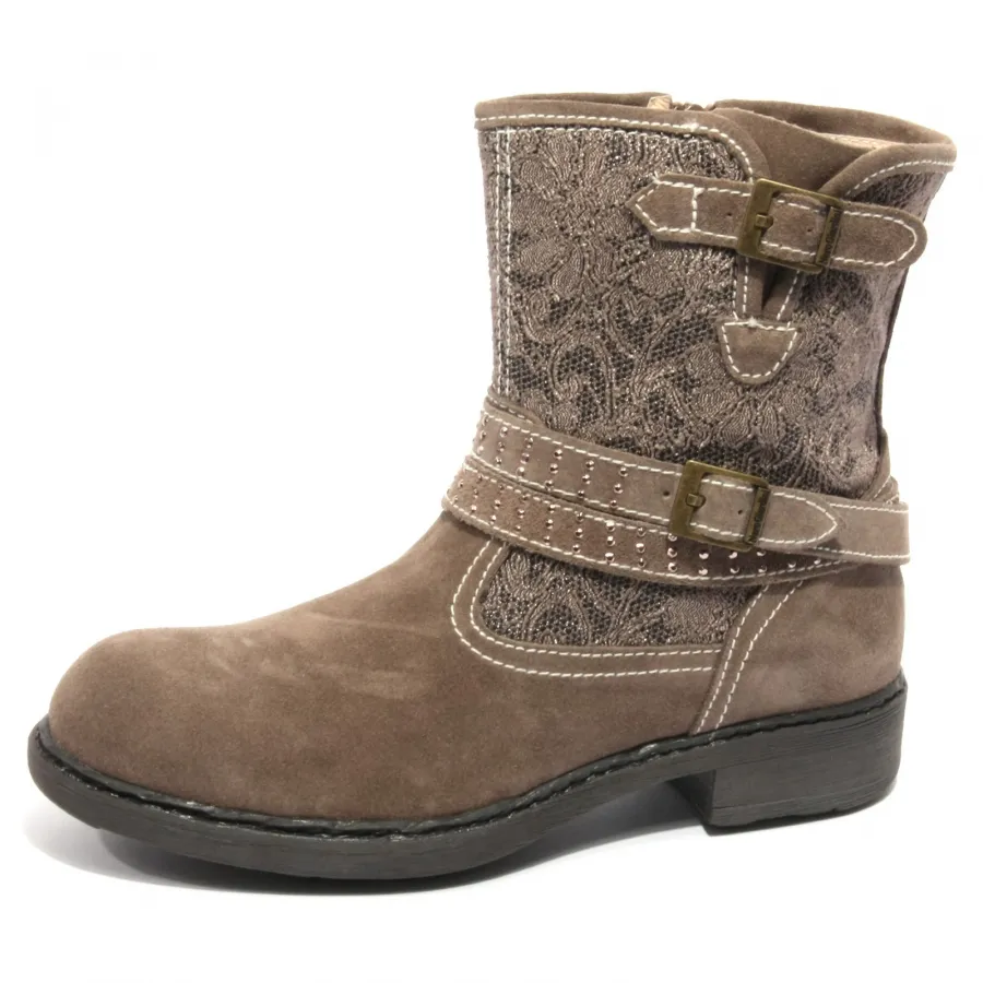 B1824 biker NERO GIARDINI stivaletti bimba boots shoes kids