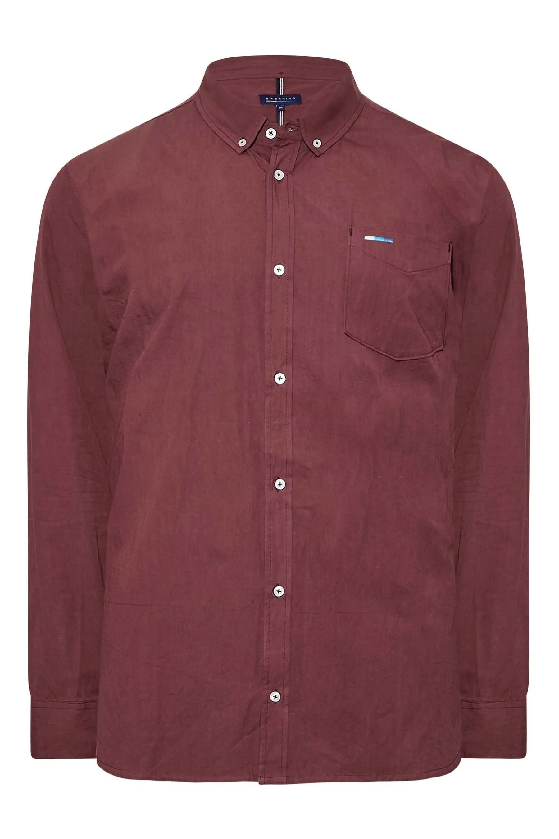 BadRhino - Big & Tall Manica lunga Oxford Camicia