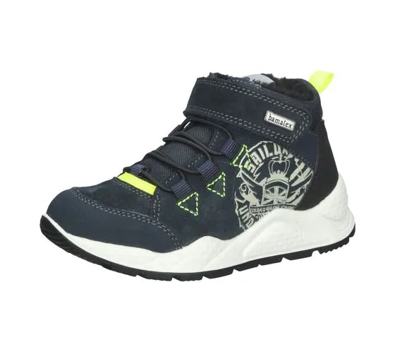 bama scarpe per bambini in vera pelle con scarpe di transizione bama-TEX con chiusura in velcro 1085006 blu scuro