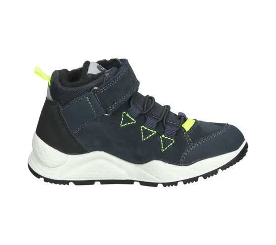 bama scarpe per bambini in vera pelle con scarpe di transizione bama-TEX con chiusura in velcro 1085006 blu scuro