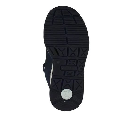 bama scarpe per bambini in vera pelle con scarpe di transizione bama-TEX con chiusura in velcro 1085006 blu scuro