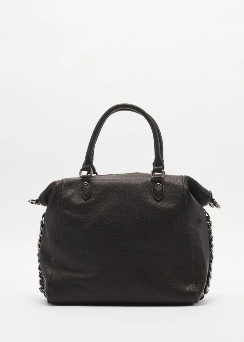 Borsa con decorazione di catene metalliche