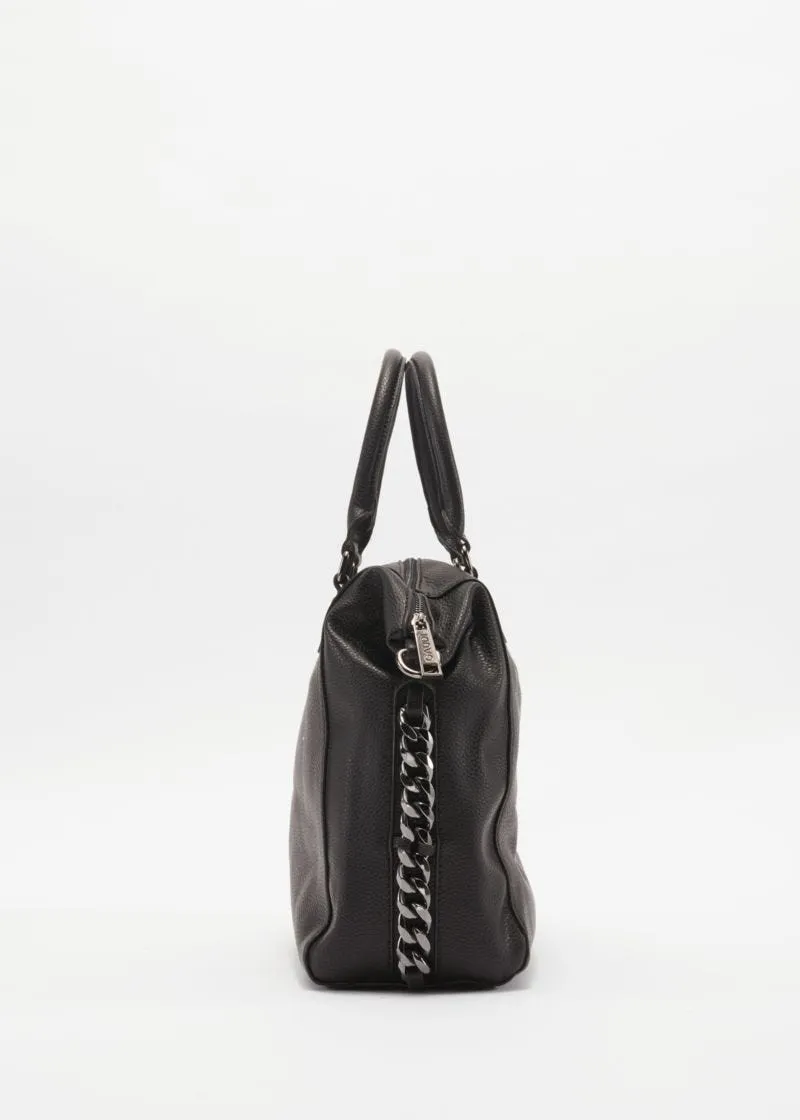 Borsa con decorazione di catene metalliche