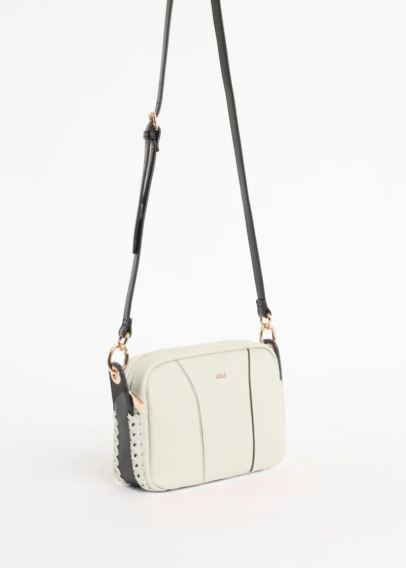 Borsa crossbody con intreccio