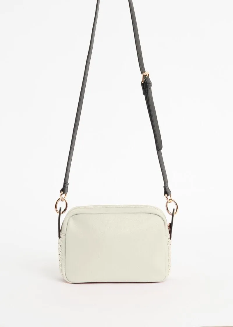 Borsa crossbody con intreccio