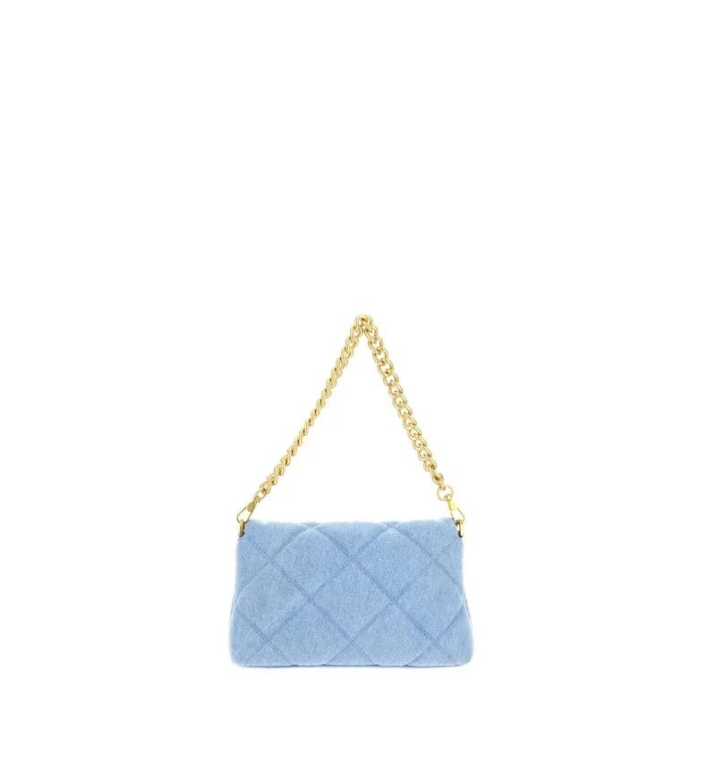 Borsa denim trapuntata