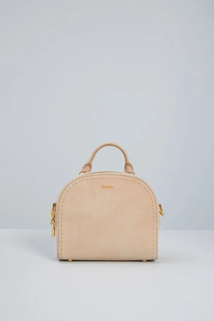 Borsa rigida in suede