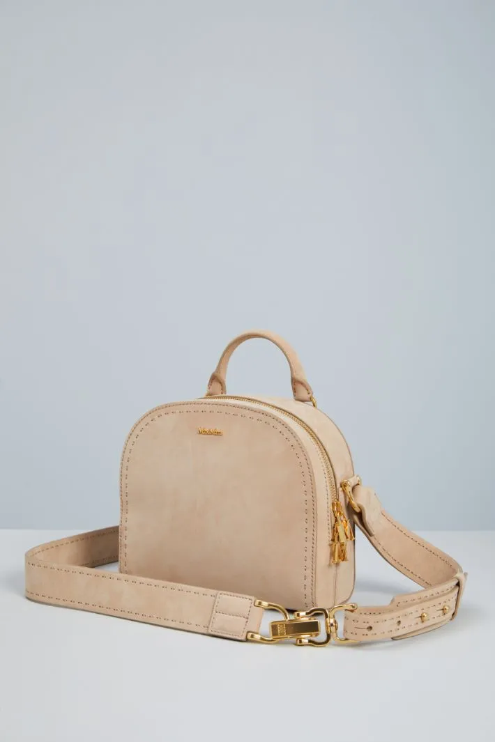 Borsa rigida in suede