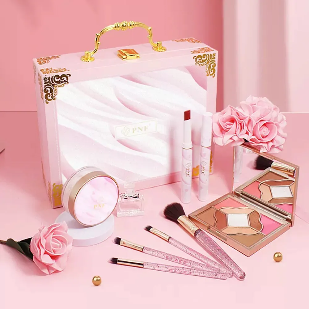 Box bellezza set da 13 accessori e specchio interno