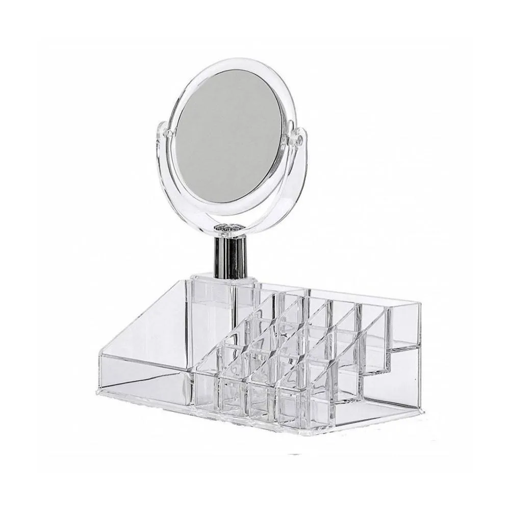 Box trucco e cosmetica con specchio e cassetti