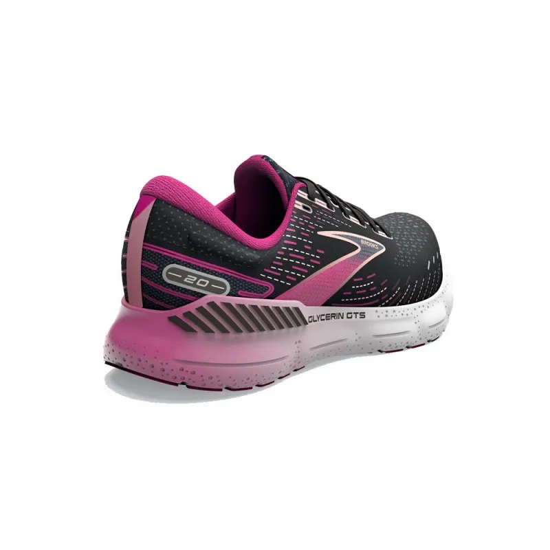 Brooks Glycerin Gts 20 Nero Fucsia - Scarpe Running Donna