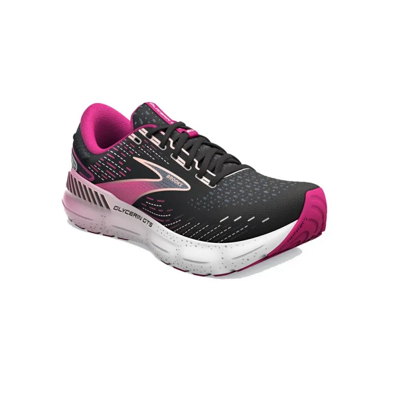 Brooks Glycerin Gts 20 Nero Fucsia - Scarpe Running Donna
