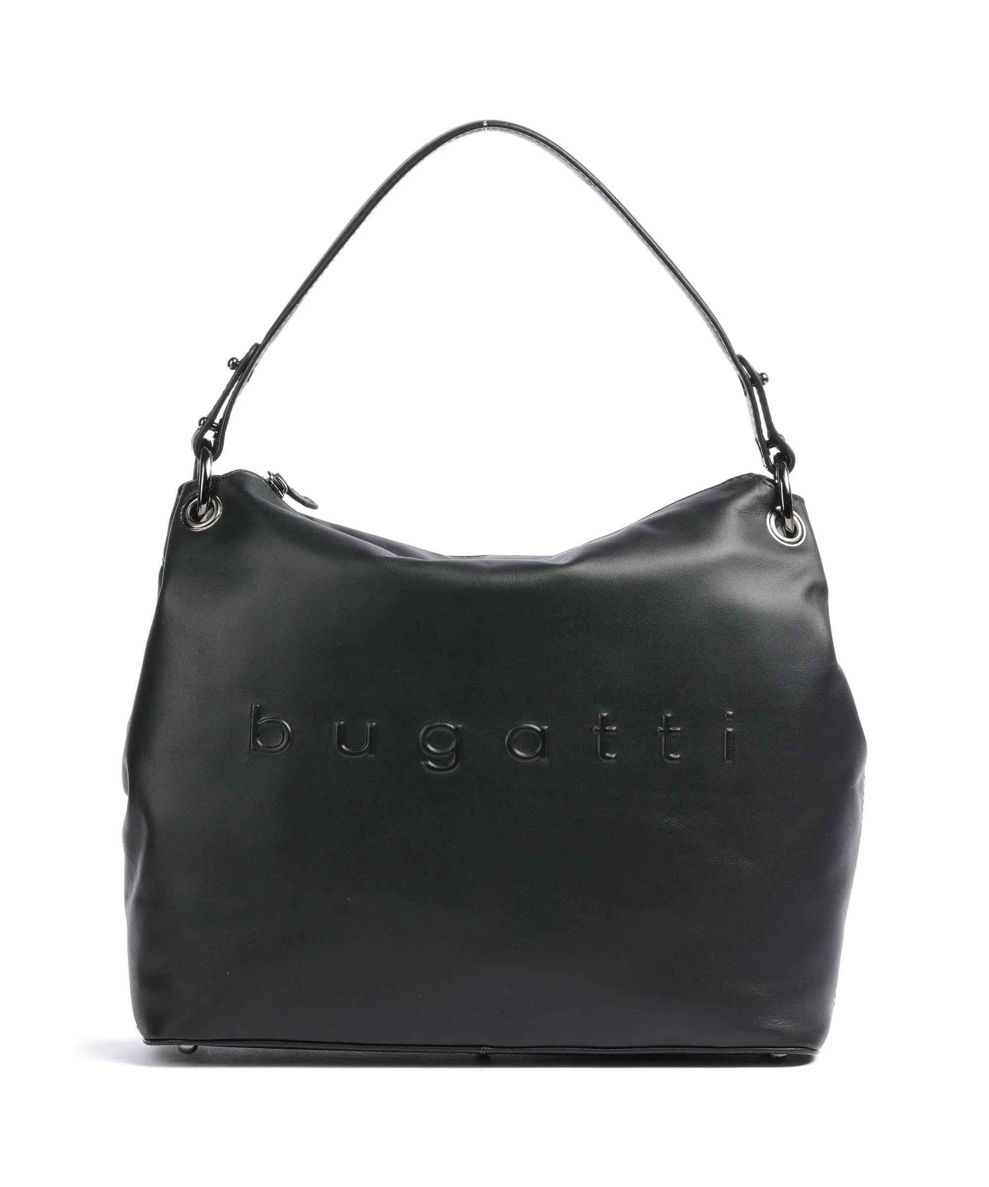  Bugatti Daphne Borsa hobo pelle di vacchetta grana nero  