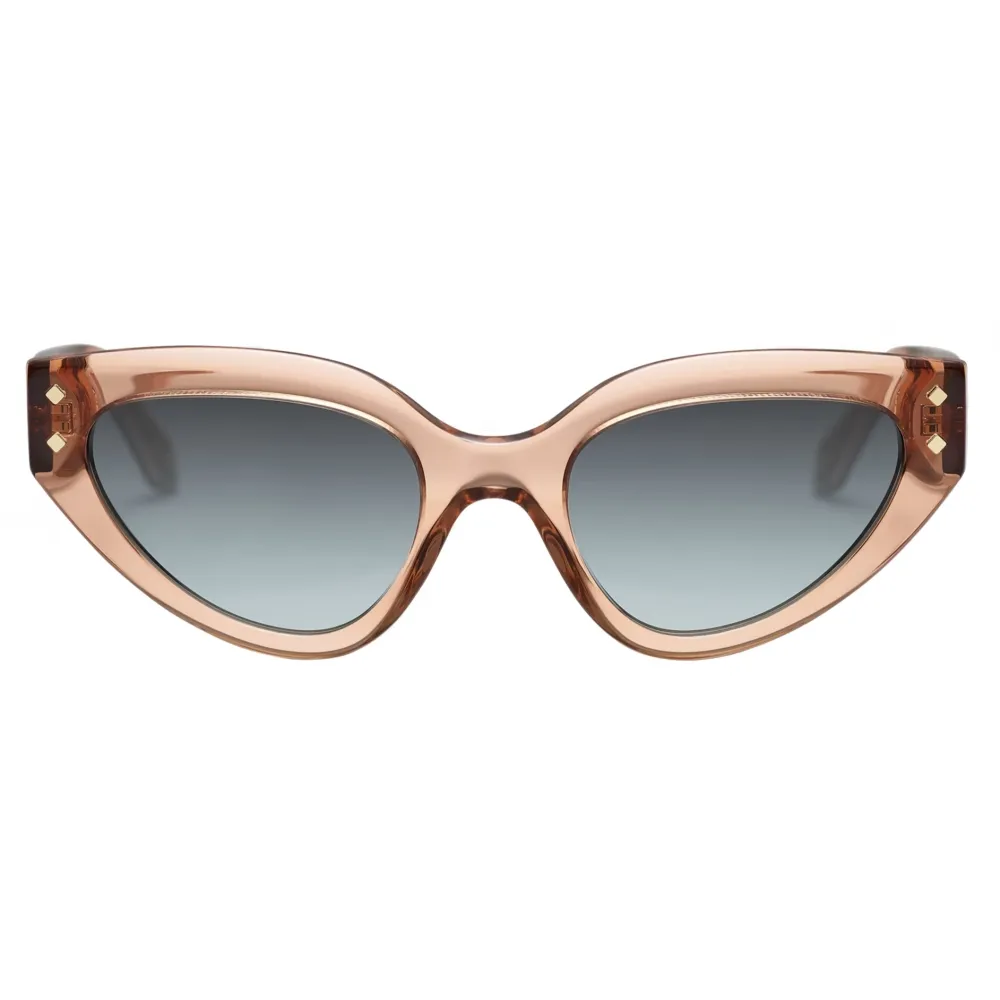 Bulgari - Serpenti - Occhiali da Sole Cat-Eye in Acetato "Vipermesh" - Marrone - Serpenti Collection