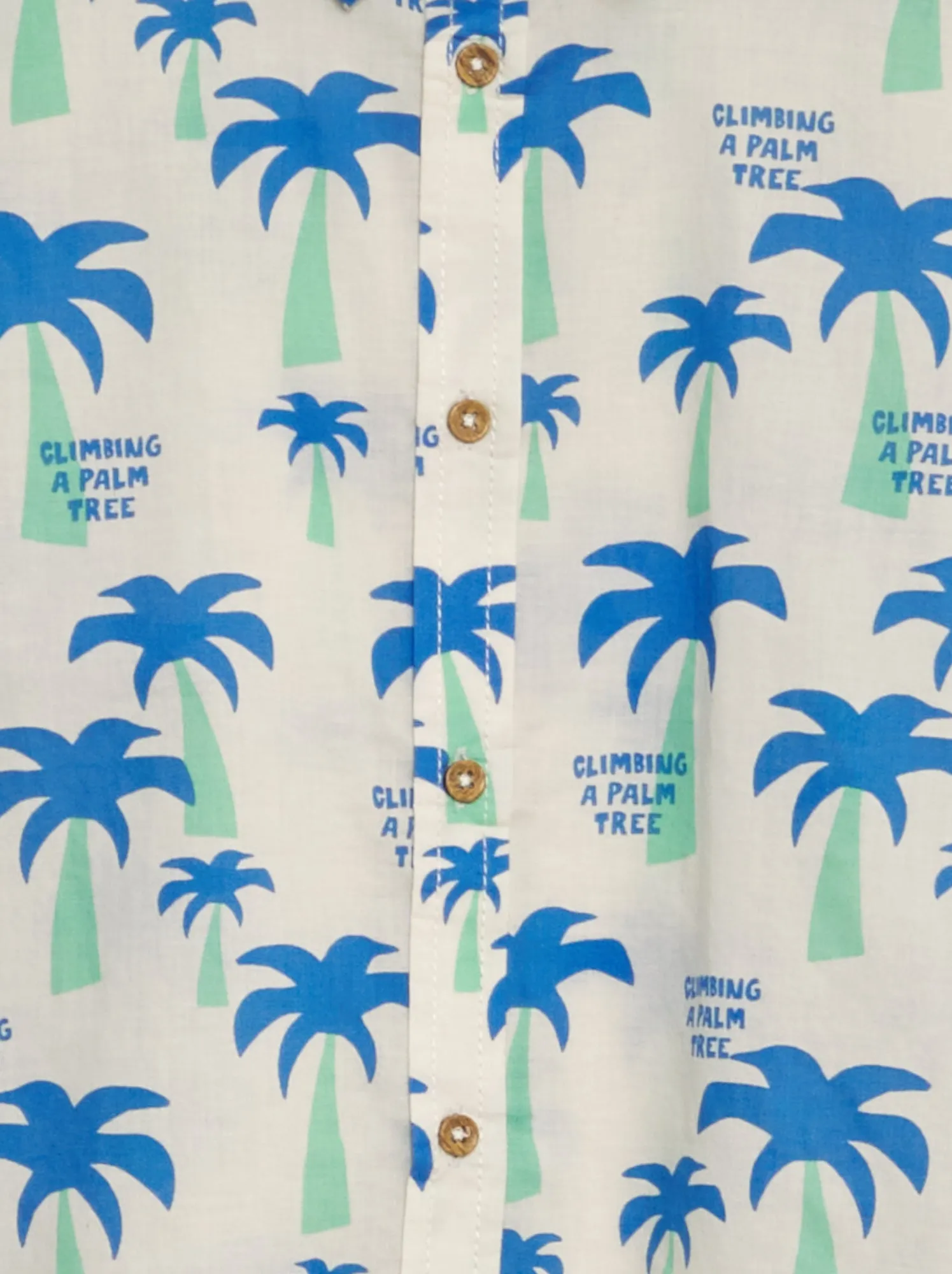 Camicia a maniche corte con stampa - BIANCO