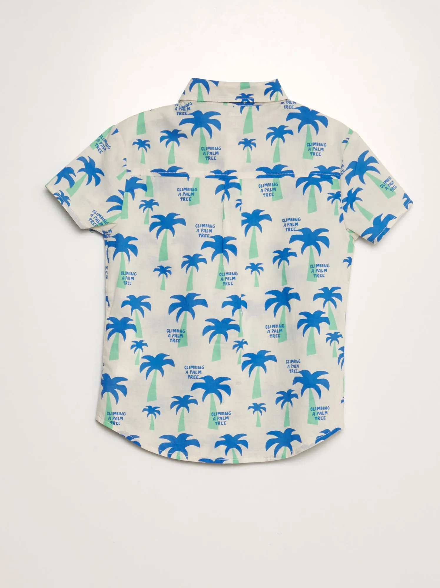 Camicia a maniche corte con stampa - BIANCO