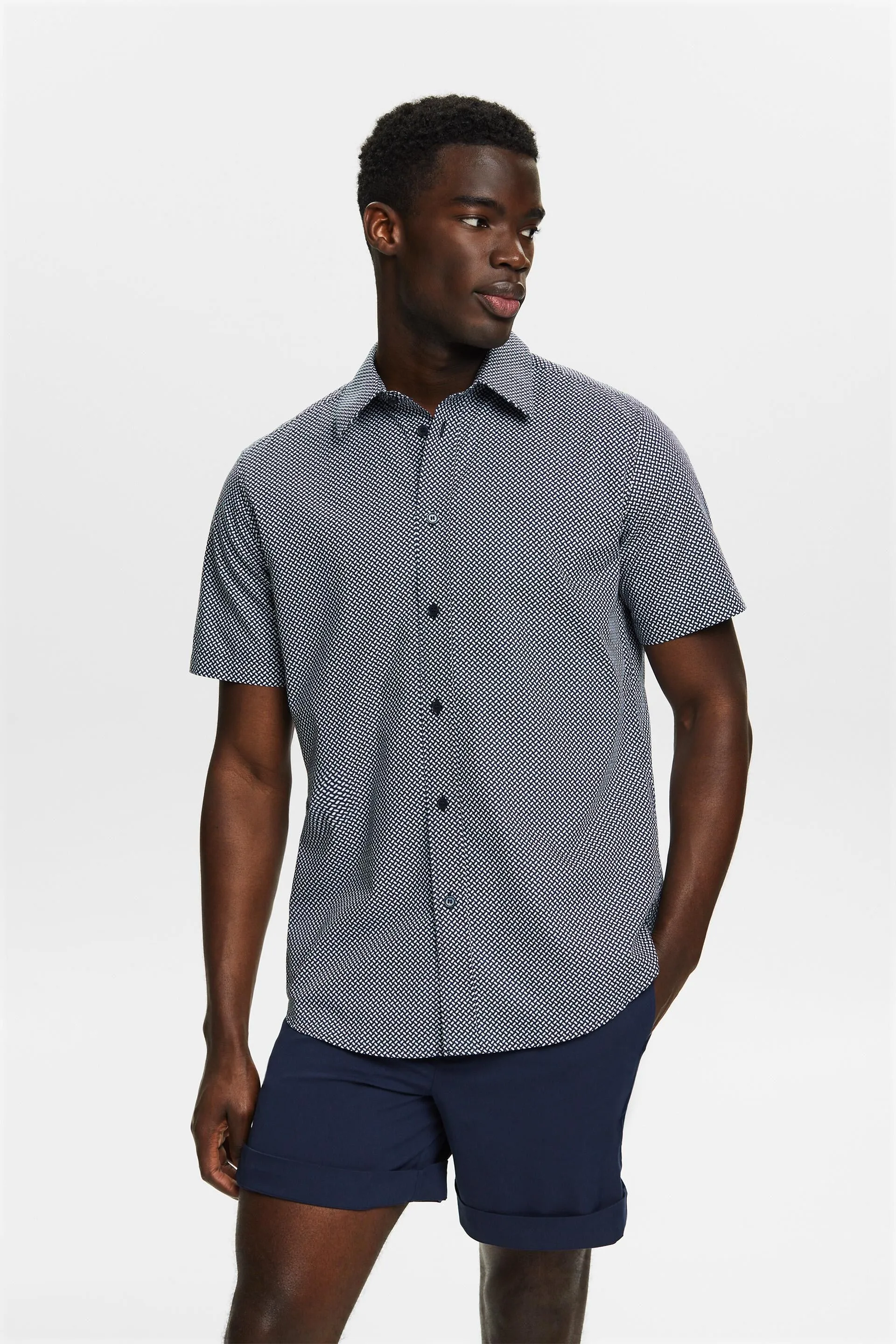 Camicia a maniche corte con stampa