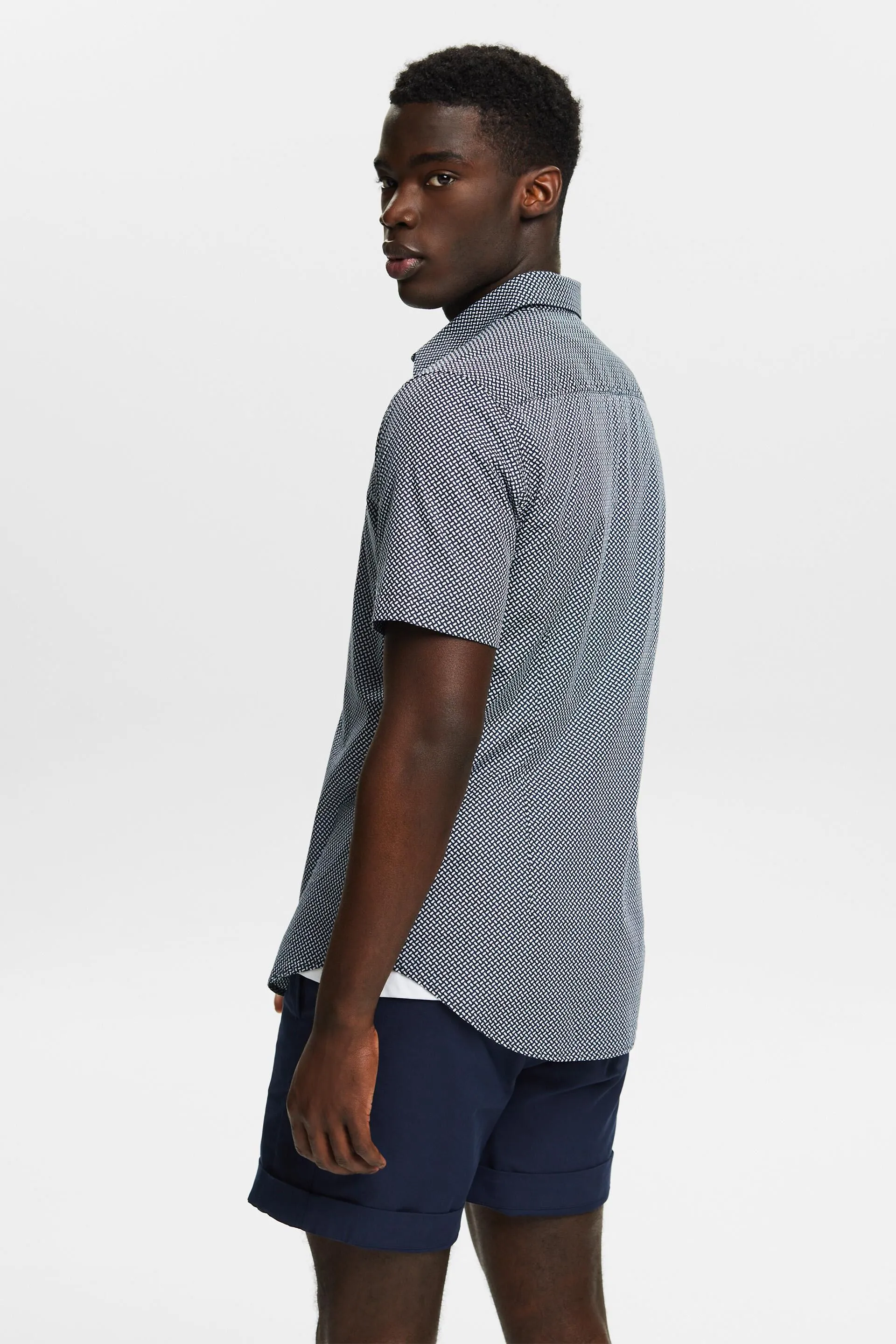 Camicia a maniche corte con stampa