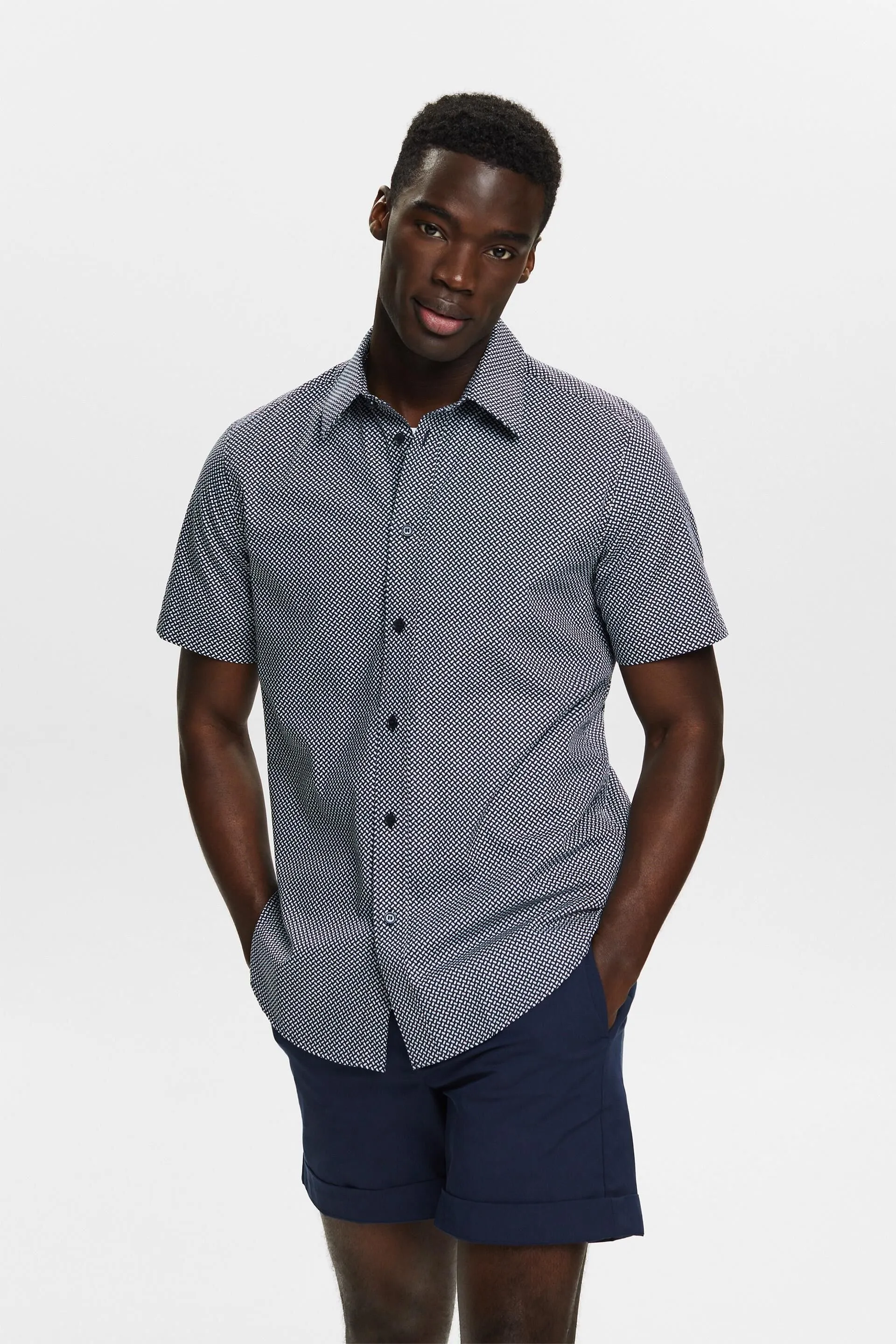 Camicia a maniche corte con stampa