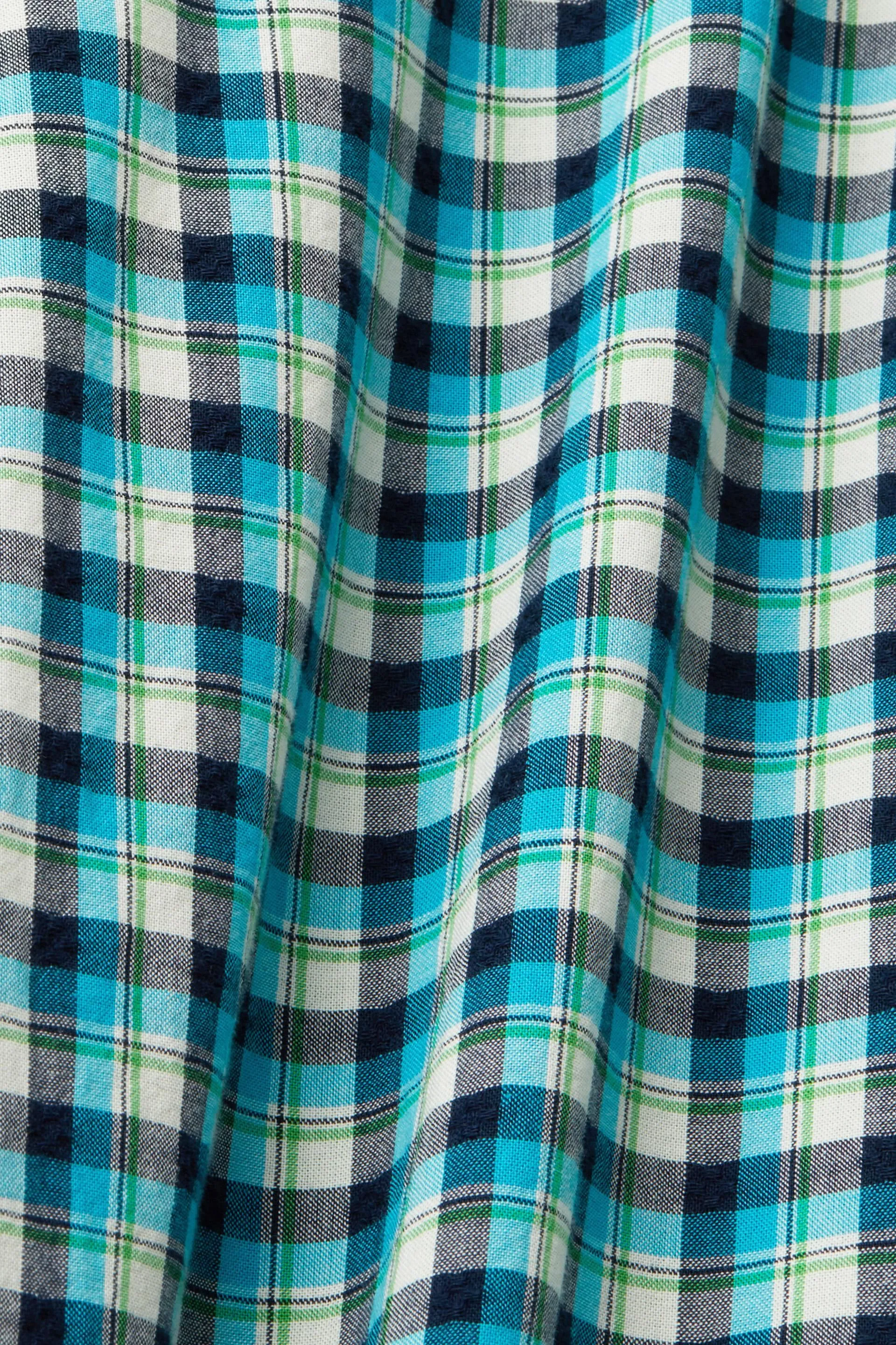 Camicia a scacchi in cotone sostenibile