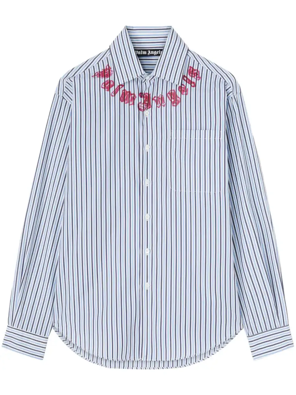 Camicia a strisce di palme angeli con stampa