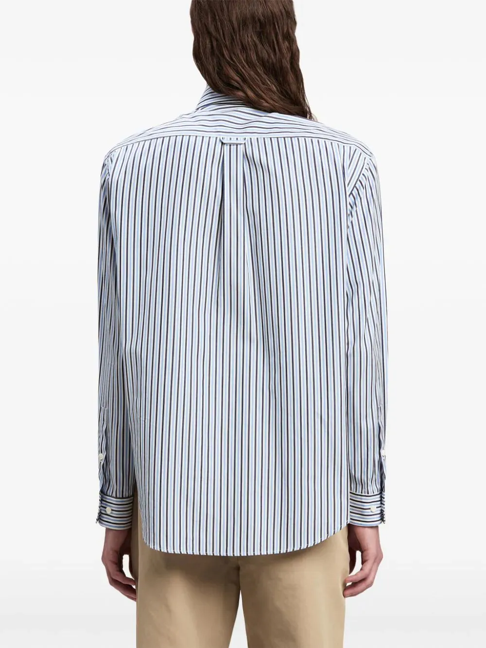 Camicia a strisce di palme angeli con stampa
