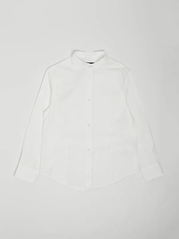 Camicia bambino Fay in popeline di cotone Bianco