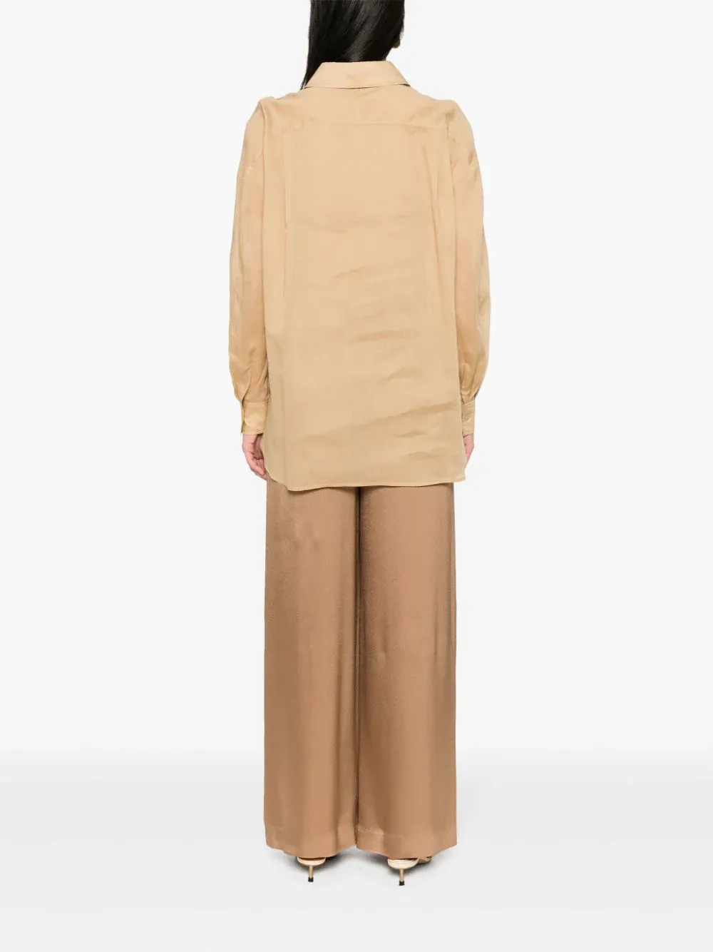 CAMICIA BEIGE IN COTONE
