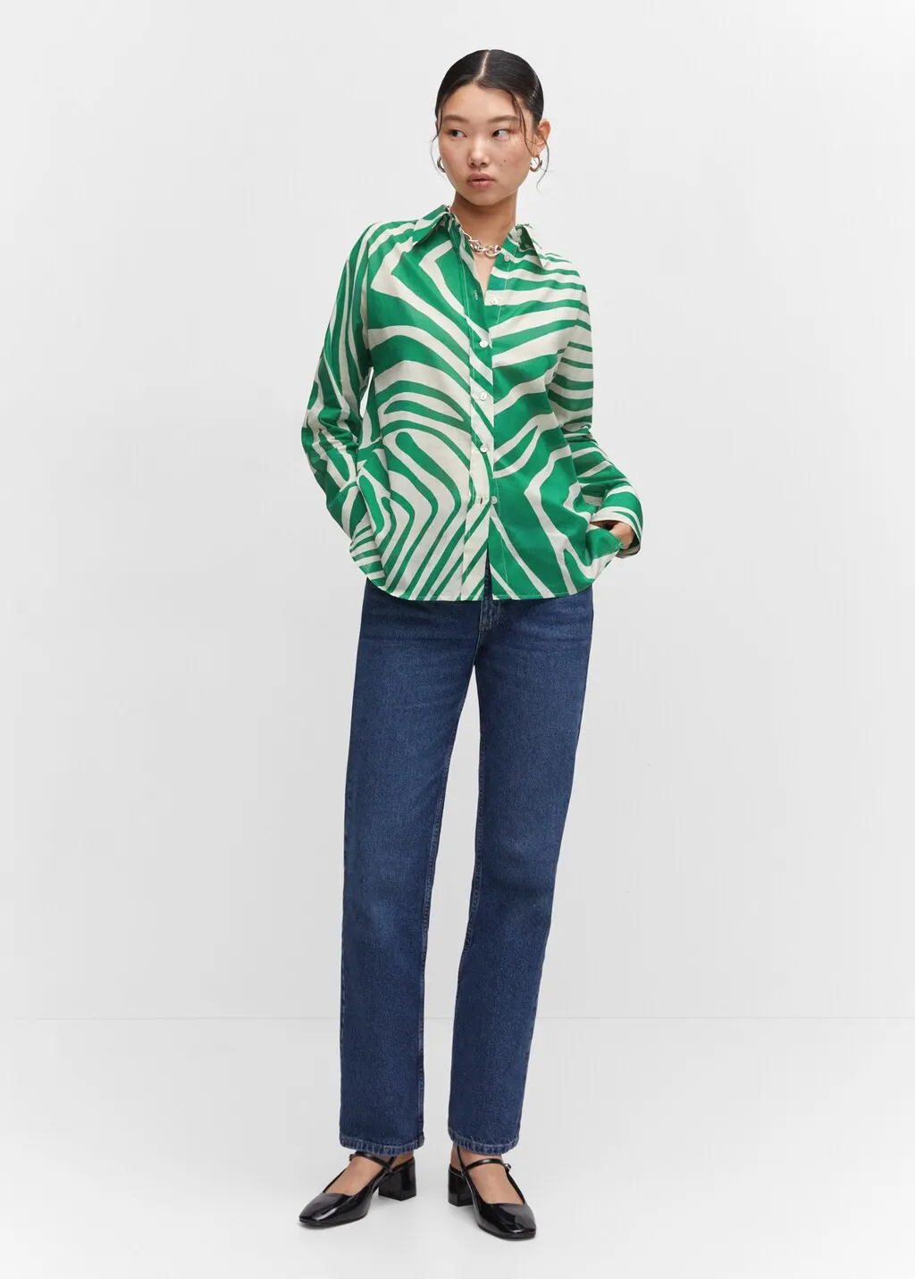 Camicia cotone stampata