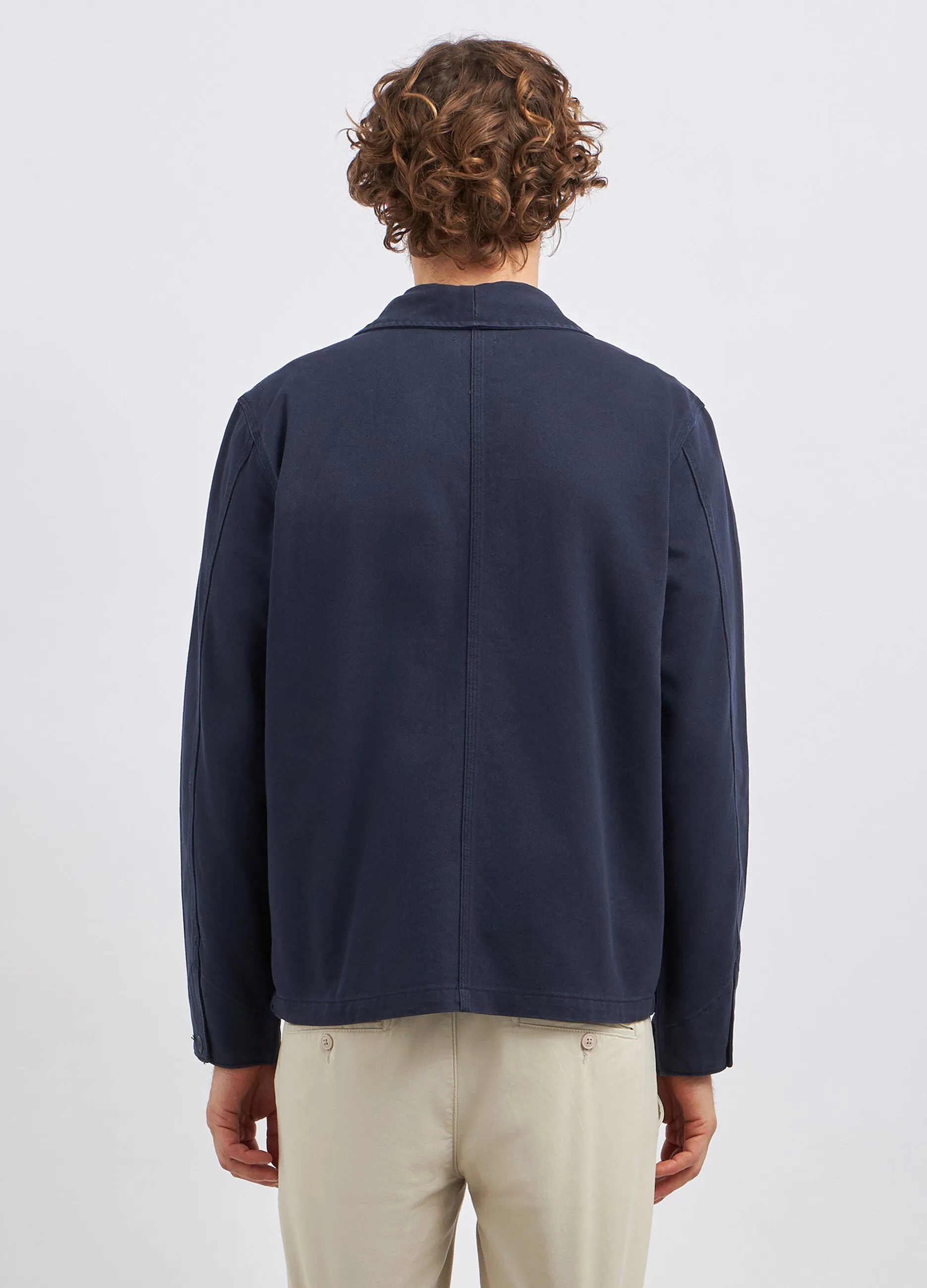Camicia in denim di puro cotone uomo